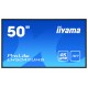 iiyama LH5042UHS-B3 pantalla de señalización Pizarra de caballete digital 125,7 cm (49.5'') VA 4K Ultra HD Negro Android 8.0